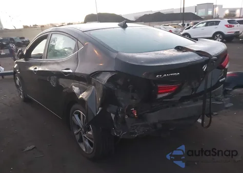2015 Hyundai Elantra Limited from USA, damaged, VIN KMHDH4AE1FU261484
